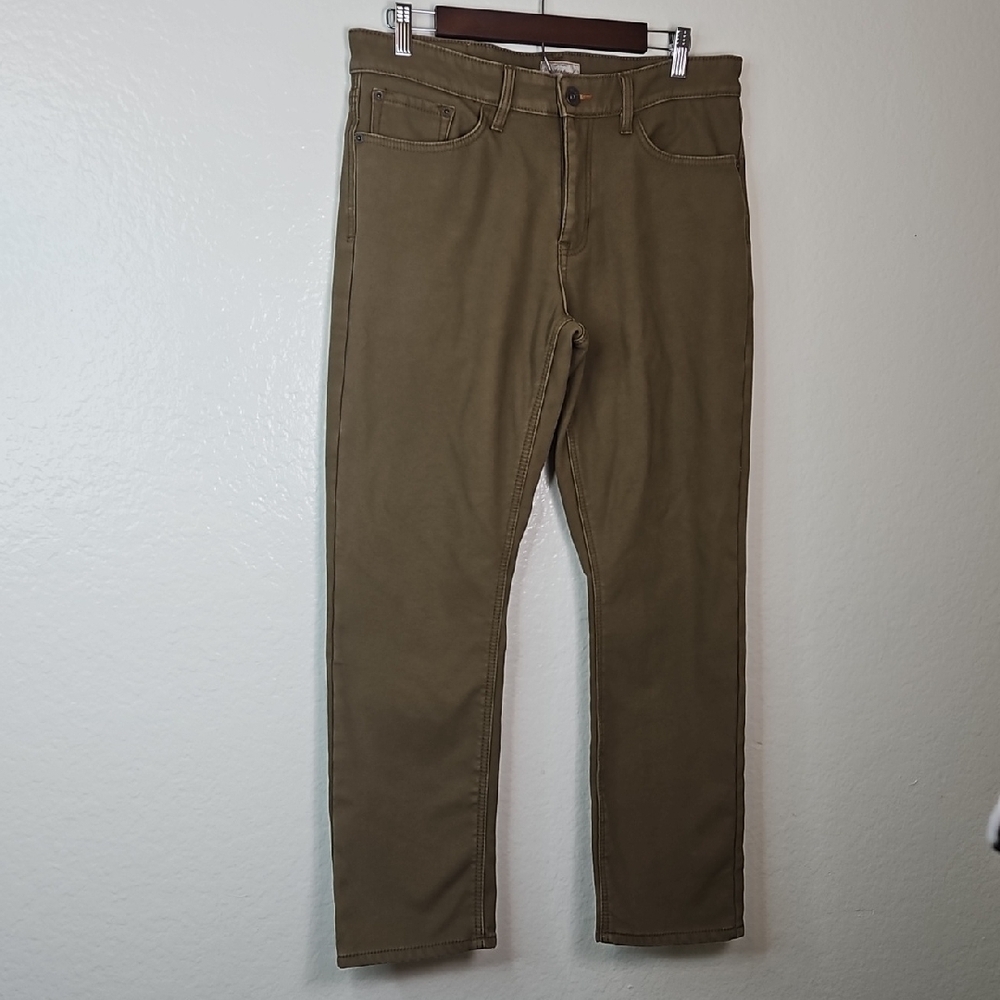 Weatherproof Men's Slim Fit Brown /khaki Size 32×30 Jeans